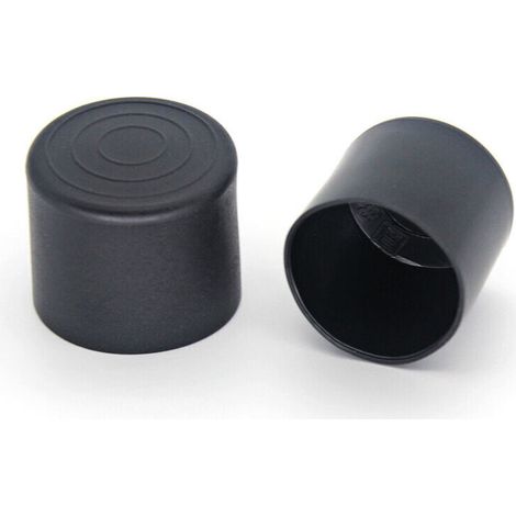 16 Stück – Stuhl- und Tischbeinschoner – Dicke, rutschfeste und strapazierfähige Pads – Einsteckbare Spitzen – Schützt Böden und Möbel – Schwarze Gummipads Ø 20 mm (1/4)