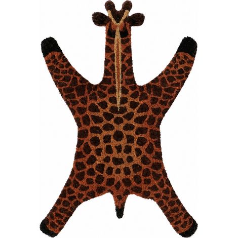 Felpudo decorativo de 80x50 cm con forma de jirafa (1/5)