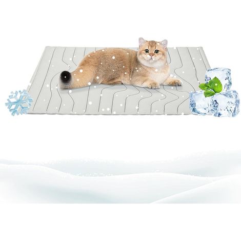 Tapis rafraîchissant félin Imperméable Pliable Respirant Tapis Rafraîchissant Extérieur d'Été Canin pour Chiot Petite Moyenne Grande Taille Intérieur Extérieur Maison Voyage Voiture Caisse (1/5)