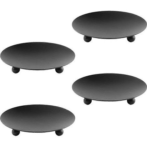 Bougeoirs en métal, compatibles avec les bougies colonnes, bougeoirs décoratifs en fer forgé, parfaits pour les mariages et la décoration intérieure. (1/5)