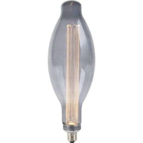 Bombilla Decorativa LED E115 E27 4W 1800K Cristal Gris, Smoky