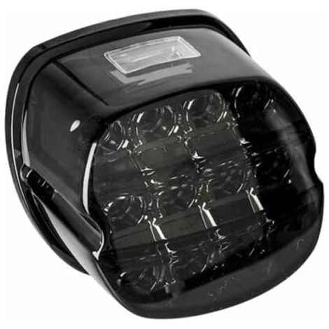 13 LED-Motorrad-Rücklicht mit rot/schwarzer Rauchlinse für H-arley D-yna Road King Electra Glide Street Bob Touring, Rauch-LED-Rücklicht mit roter Beleuchtung, Bremsleitung (1/5)