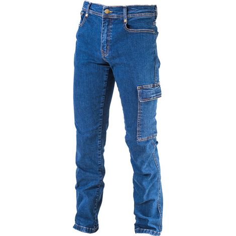 Pantalones azul denim algodón 100% tejido stretch Tharsis L