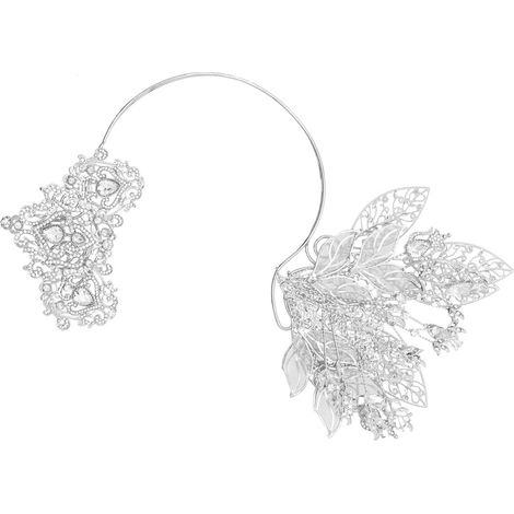 Serre-tête à fleurs scintillantes pour mariée ethnique malais mariage diadèmes chatoyants pour événement formel fête accessoire cheveux (1/5)