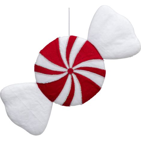 Déco de Noël Bonbon rond rouge et blanc H 60 cm - Feeric Christmas (1/2)