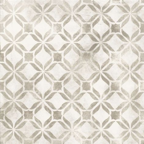 Carrelage extérieur effet carreaux ciment Fragment blanc R11 14 mm 32,9x32,9 cm - Reflex Boutique (1/3)