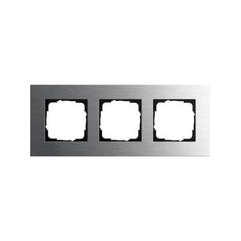 Gira Abdeckrahmen 3f Gira Esprit Edelstahl [0213219], 0213 219 (1/5)