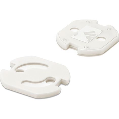 PROTECTOR GIRATORIO ADHESIVO PARA ENCHUFE BLANCO (BLISTER 6 unid.) INOFIX (1/3)