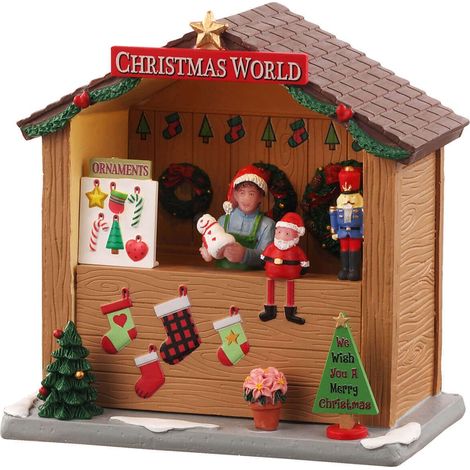 Lemax Christmas World Booth - Banchetto Del Mondo Di Natale Gioco invernale decorazione per villaggio Natale (1/3)
