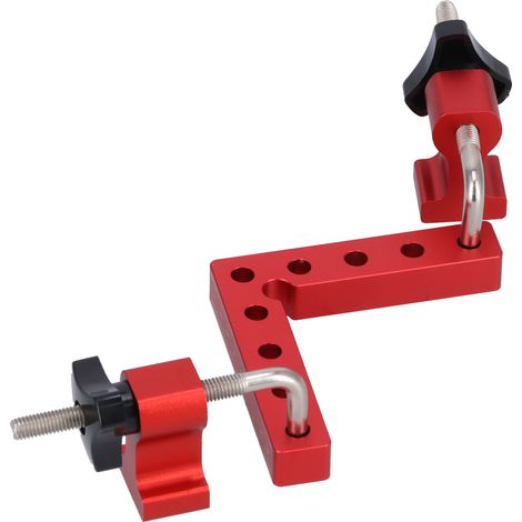 2 Pièces Équerre de Fixation 90° pour Montage Bois, Accessoire de Serrage 100mm (1/5)