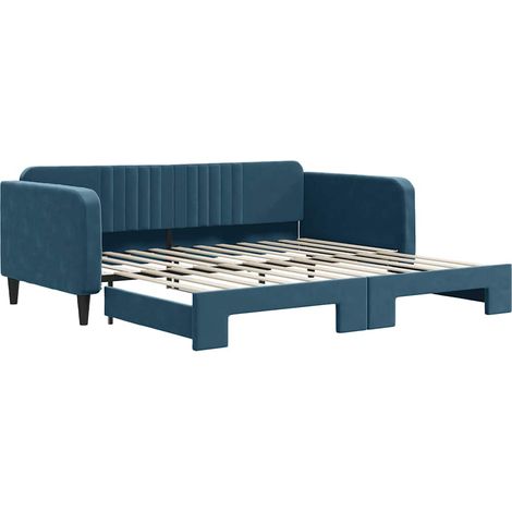 Maison Exclusive - Divano Letto con Letto Estraibile Blu 100x200 cm in Velluto