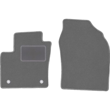Alfombrillas delanteras para Toyota C-HR Hybrid crossover (2016-) color grafito. (1/5)