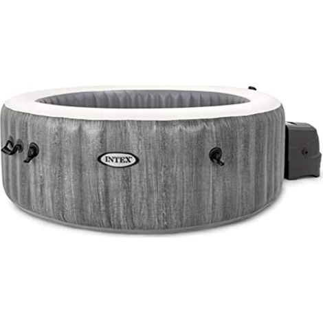 INTEX 28442EX Spa Idromassaggio Greywood Deluxe 6 posti effetto legno Ø 216 cm (1/5)