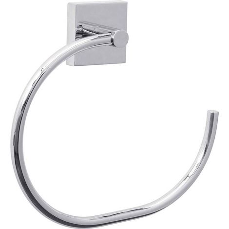 [NEUWERTIG] B-Ware Tesa Handtuchring Metall Klebstoff Chrom Badezimmer Handtuchhalter elegant 78 (1/2)