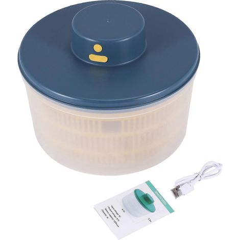 Essoreuse à salade électrique - USB, essoreuse à fruits à séchage rapide avec bol --- (1/5)