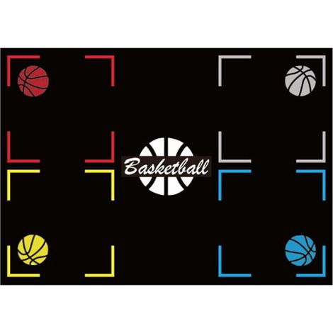 Tapis d'Entraînement de Basketball - Semelles en Caoutchouc Silencieuses et Antidérapantes, pour la Maison et les Enfants, Compatible avec les Jouets de Sport et d'Extérieur.