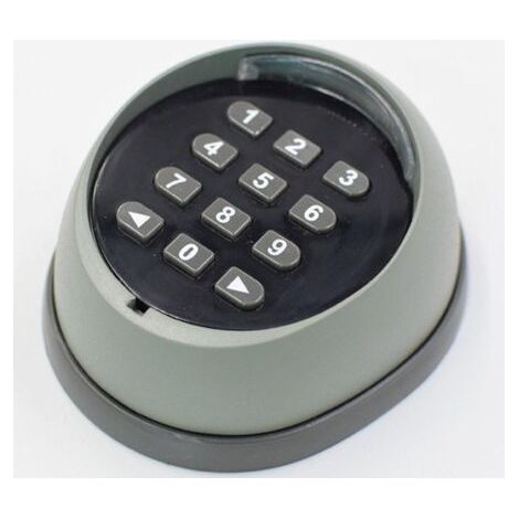 QORVA-Clavier en métal pour ouvre-porte, clavier à code roulant 433 MHz, clavier de contrôle d'accès pour porte de garage de haute qualité, noir et gris (couleurs aléatoires)