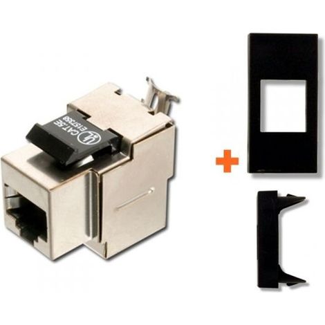 Intellinet presa di rete CAT.5e stp legrand vela nero nera RJ45 int001