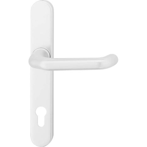 EDI Drückergarnitur mit Langschild Kronos 1300/0035, Aluminium (1/2)