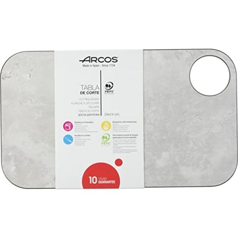 Arcos Taglieri, Taglieri, Resina e fibra di cellulosa 24 x 14 cm e 6.5 mm spessore,, Colore Bianco (1/4)