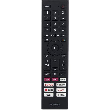 Télécommande TV Compatible avec Hisense ERF3Y80H, Sans Commande Vocale, Sans Configuration (1/5)
