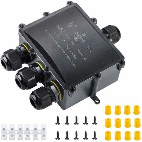 Boîte de Dérivation Etanche IP68 Extérieu 4 Voies Plus Grande Câble Connecteur Boîte de Jonction Electrique pour Câble Ø 4 à 14mm Boîte Cisea (1/5)