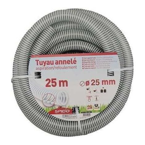 Tuyau en PVC armé - SPIDO - Souple a spirales - 25 m - Ø 25 mm