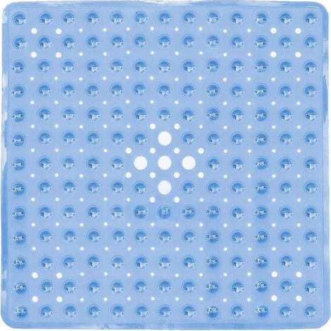 Rutschfestes Noppenkissen mit Wasserablaufloch und Saugnäpfen für die Dusche – 53 x 53 cm, grün (1/3)