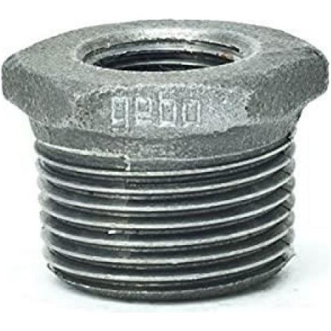 Raccord Filete Fonte Malleable - Rp 1 1-2 X R 1 1-4 Pouces - Pour Installation Gaz Eau Potable - 1 Piece
