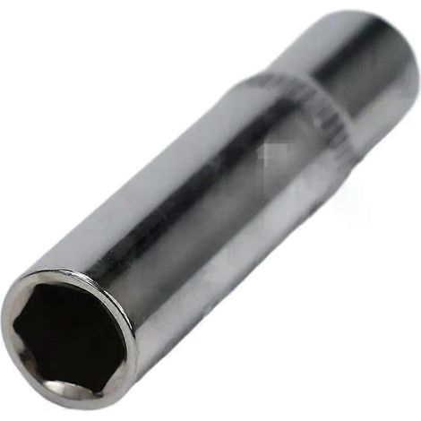 Metrischer langer verchromter Steckschlüsselsatz 1/4-Zoll-Antrieb Sechskant-Tiefbettnüsse von 4 mm bis 14 mm, professionelle Schraubenschlüsselköpfe, Ratschenwerkzeug (1/4)