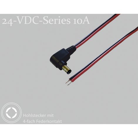 BKL Electronic 075902 Connecteur DC connecteur creux DC - étamé 5.5 mm 2.1 mm 1.5 m 1 pc(s) Single (1/2)