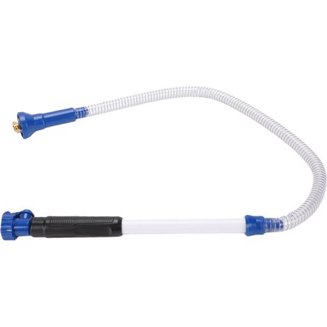 Bâton de nettoyage pour camping-car, filetage d'entrée 3/4 de 48 pouces, baguette de réservoir noire avec vanne d'arrêt et buse rotative Flexible (1/5)