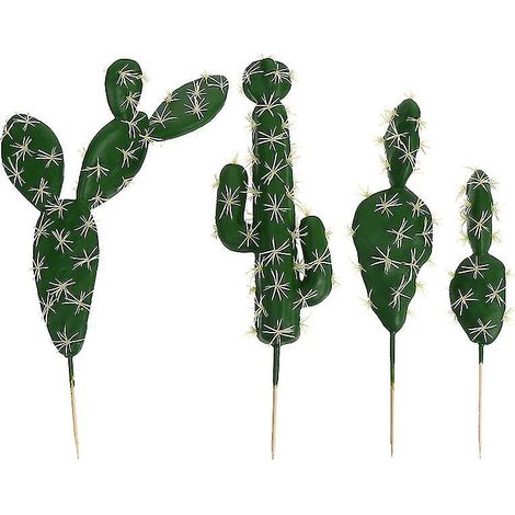 Lot de 4 faux cactus (1/3)