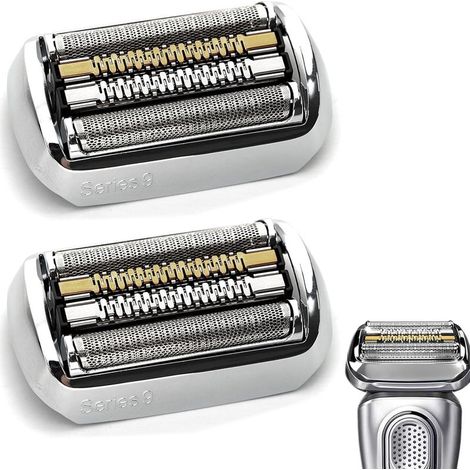 2 Tête de remplacement 92S compatible avec la Série 9 Sport – Grille et bloc-couteaux de rechange pour rasoirs électriques 9290cc, 9291cc et 9370cc (1/5)