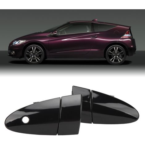 Poignées de porte extérieures (une paire, gauche et droite) pour Honda CR-Z 2011-2015, numéros de modèle 72181-SZT-003 et 72141-SZT-G01 (noir).