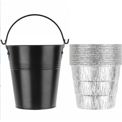 Accessoire BBQ collecteur de gras aluminium avec 12 doublures compatible Traeger et Pit Boss - installation facile et nettoyage rapide (1/5)