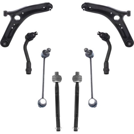 KIT BRACCIO OSCILLANTE 8 PEZZI COMPATIBILE CON HYUNDAI ix20 (JC) 1.6 CRDI 06.2011 - 07. / Kit Sospensione Completo OE/OEM / Bracci Oscillanti + Testine Sterzo / Sostituzione Diretta OEM
