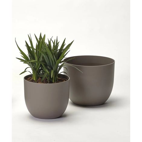RIO - COPRIVASO GREENER IN RESINA-ANTRACITE / Diam 35 cm