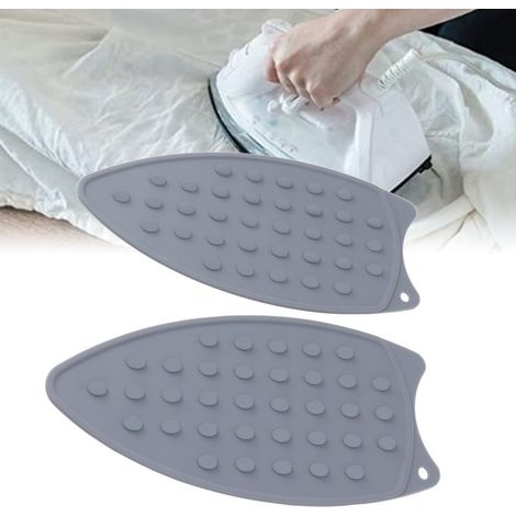 Calorific Rest 2 Pièces Silicone Matelas Anti-Chaleur Résistant Protection Pour Plan Repos Table Fer à Repasser Gris (1/5)