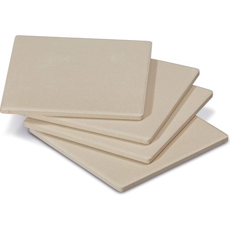 Enders Set da 4 Mini Pietre refrattarie per pizza rettangolari in cordierite - Perfette per il BBQ - Accessori per il barbecue per la preparazione di pizze croccanti con il vostro barbeque a gas 8811 (1/3)