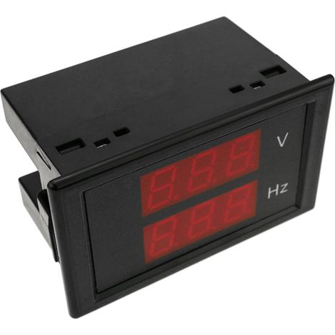BeMatik - Affichage LCD à 3 chiffres avec voltmètre 80-300VAC 200-450VDC 45-65Hz pour panneau noir (1/5)