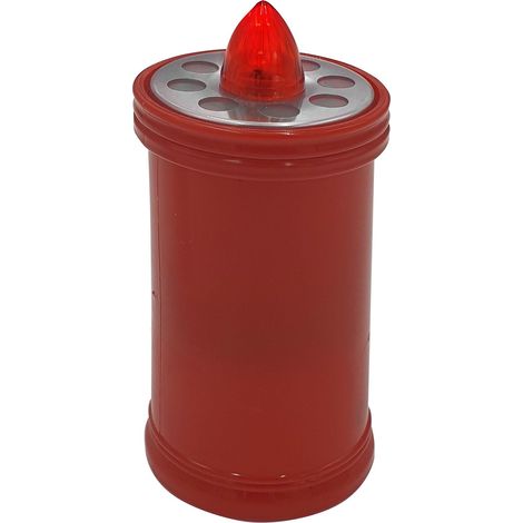 Velamp Lumino Elettrico a Led 15,2cm, Durata 90gg, rosso con Luce fissa rossa (1/5)