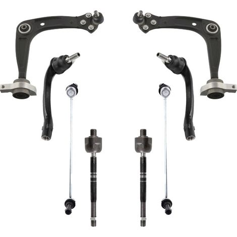 KIT BRACCIO OSCILLANTE 8 PEZZI COMPATIBILE CON PEUGEOT 508 I (8D) 2.0 BlueHDi 150 / Kit Sospensione Completo OE/OEM / Bracci Oscillanti + Testine Sterzo / Sostituzione Diretta OEM
