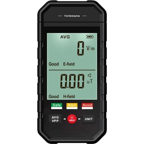 Compteur Geiger, Détecteur de Rayonnement de Champ électromagnétique avec Alarme Automatique D\\'affichage LCD Rétroéclairé, Testeur EMF Portable pour les Inspections EMF du Bureau à Domicile (1/5)