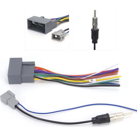 Kit de Câblage Radio Stéréo + Adaptateur Antenne pour Honda Fit/City/Greiz - Compatible (1/5)