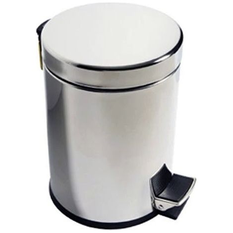 Inda Hotellerie gettacarta con coperchio e padale e base antiscivolo in acciaio inox AISI 304, finitura inox AV4025AL (1/2)