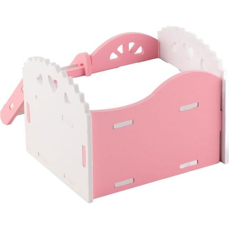 Cage pour petits animaux - - Maison de hamster - Écologique - 2 niveaux - Rose (1/5)