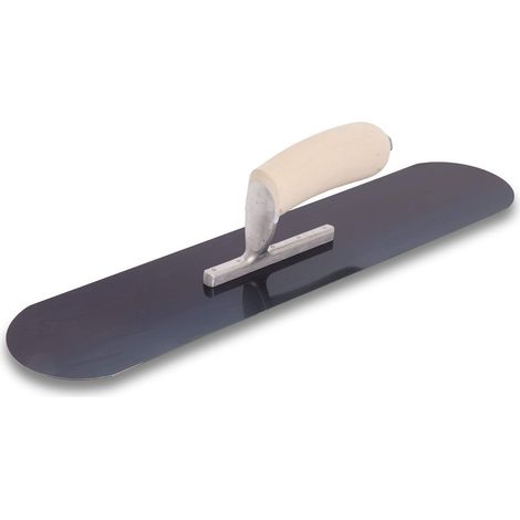 Marshalltown SP14BR5 13582 Piscina 5 Rivetti a Vista e Manico in Legno, Acciaio Blu, cazzuola per Pavimenti e calcestruzzo, Dimensioni: 356x102 mm