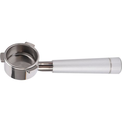 Blanker 54-mm-Edelstahl-Siebträger mit 3 Ohren für Breville Series 8 Kaffeemaschinen, Silber (1/5)