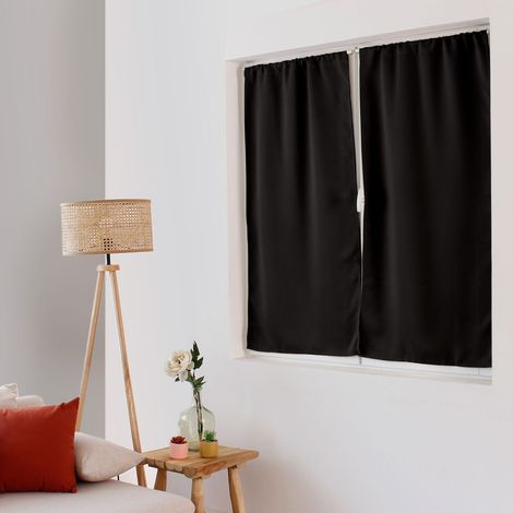 Rideau Occultant "Reglisse" 60x120cm Noir